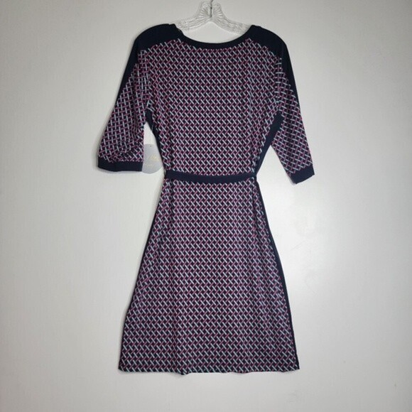 EMMA & Michele Womens A Line Dress Black Geometric Print Size M - Picture 7 of 7